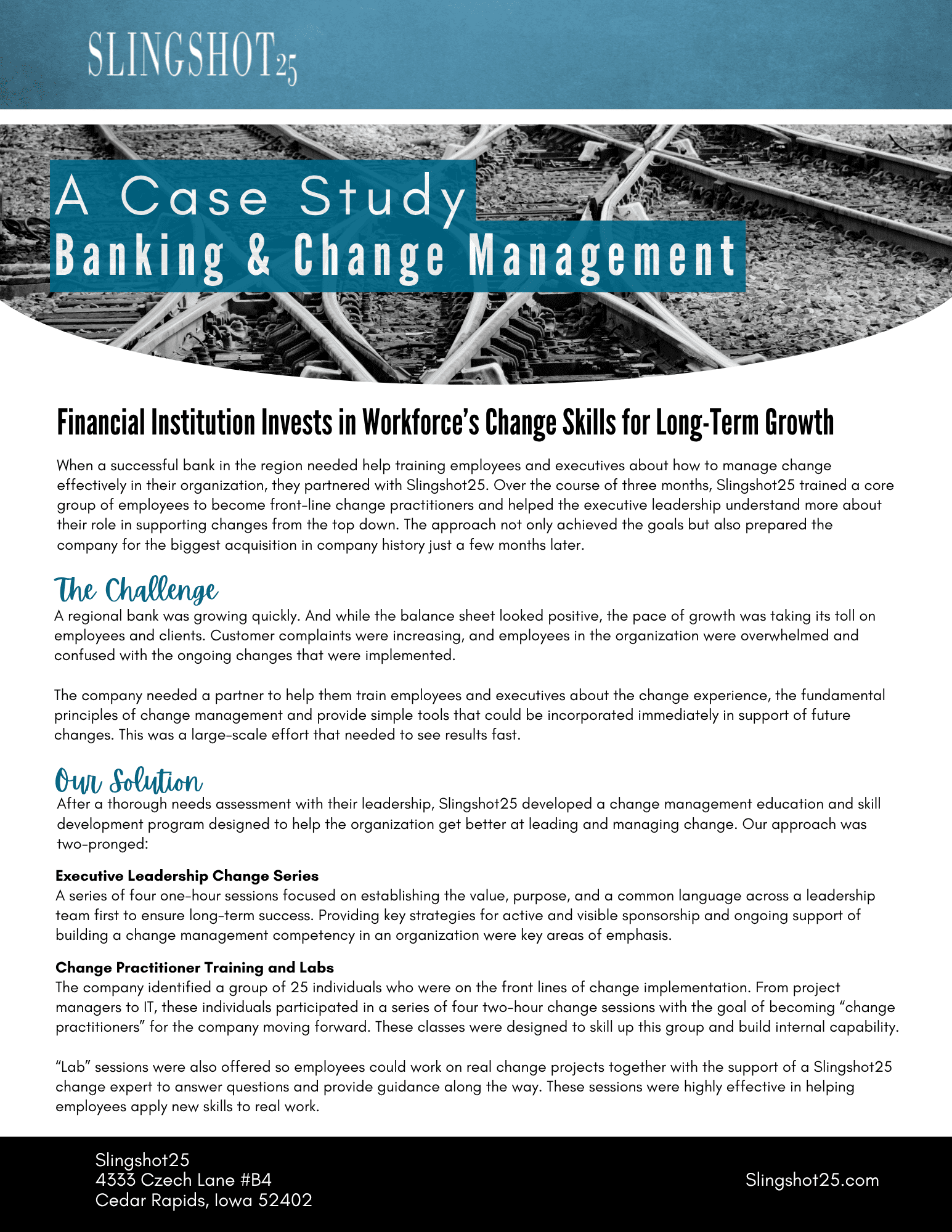 _Slingshot25 Case Study - Change Management & Banking